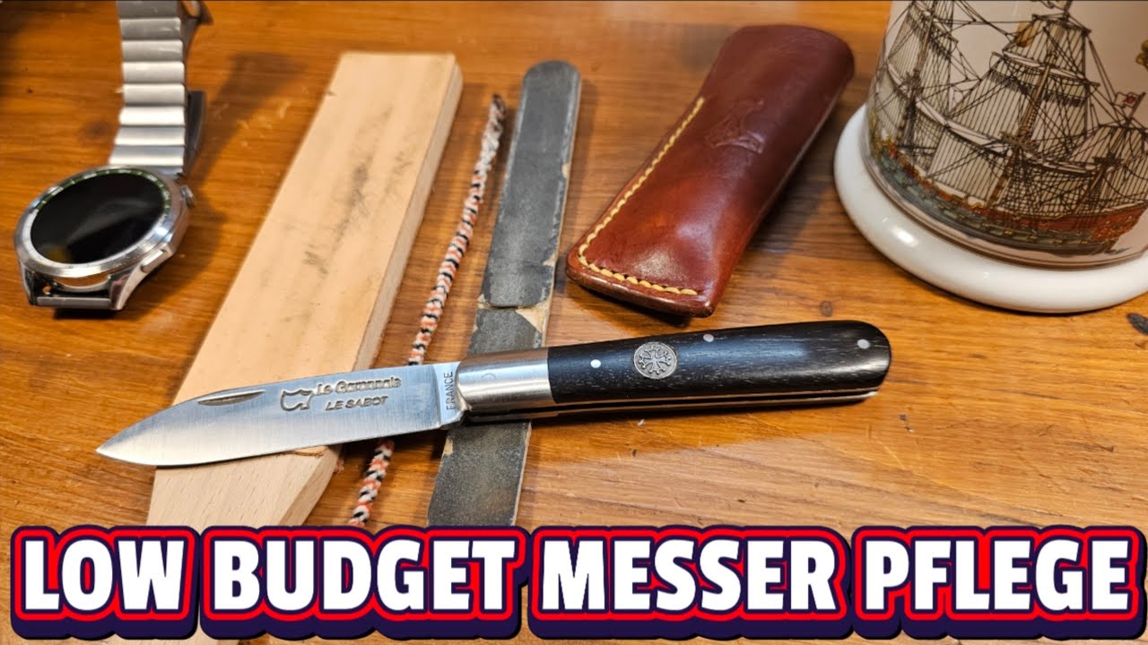 🇩🇪 LOW BUDGET MESSER schärfen und pflegen - teures Equipment ist nicht immer nötig! 