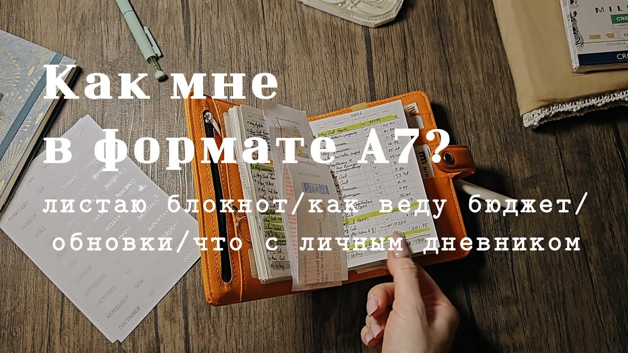 Формат А7 | что с личным дневником? | как веду бюджет| листаю блокнот | планер | обновки август 2025
