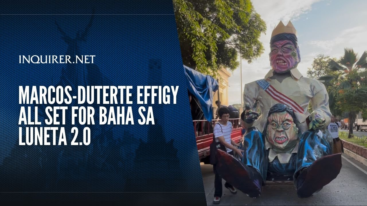 Marcos-Duterte effigy all set for Baha sa Luneta 2.0