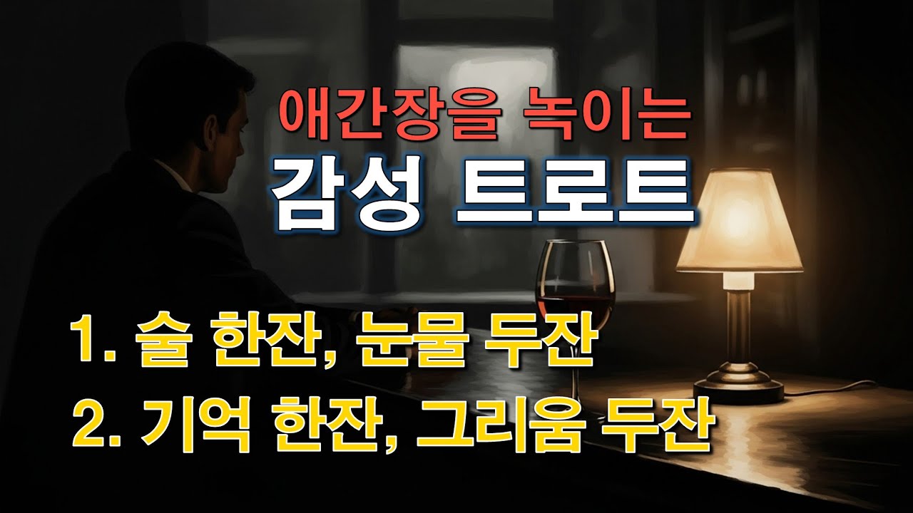 애간장을 녹이는 감성트로트 💔 l 술 한잔 눈물 두잔 / 기억 한잔 그리움 두잔