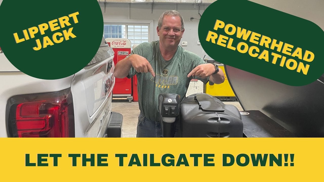Lippert Jack Powerhead Relocation For Tail Gate Access