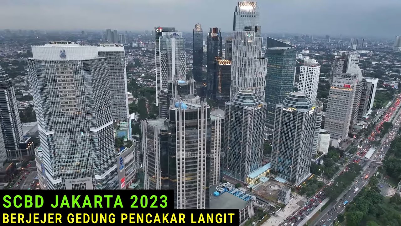 Drone SCBD Jakarta Terbaru 2023 dengan View Puluhan Gedung Pencakar Langit Indonesia