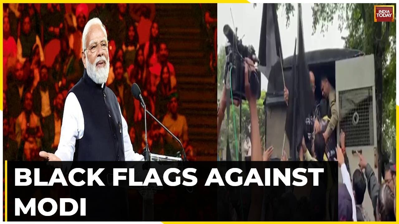 Black Flags Against Modi In Pune, Congress Protest Against Modi