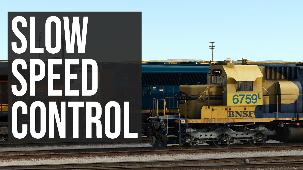 Run 8 Train Simulator Tutorial: Slow Speed Control Tips and Tricks