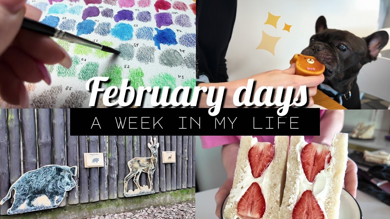 Week in My Life: Japanese Bakery, Fruit Sando🍓, Mini Zoo Adventure & First Watercolor Painting 🎨❄️