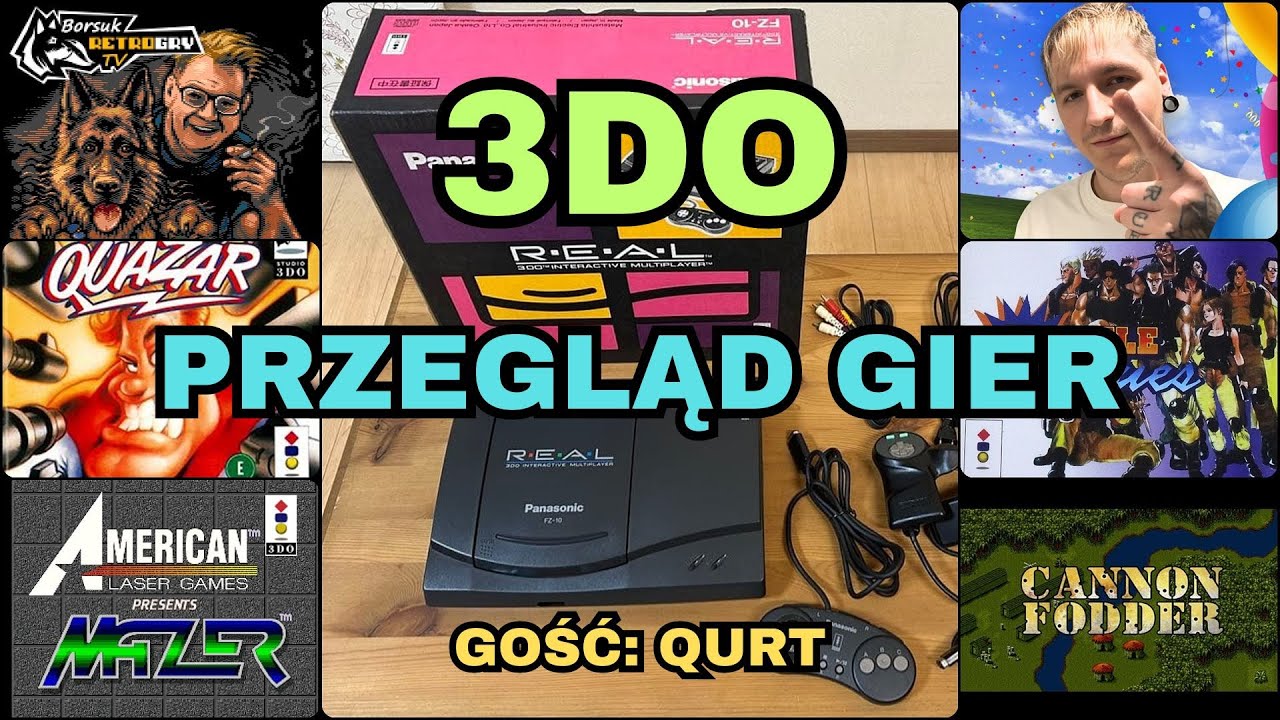 Borsuk Retro Gry TV: 3DO - Przegląd Gier #1 (GOŚĆ: QURT), Model: Panasonic FZ-10
