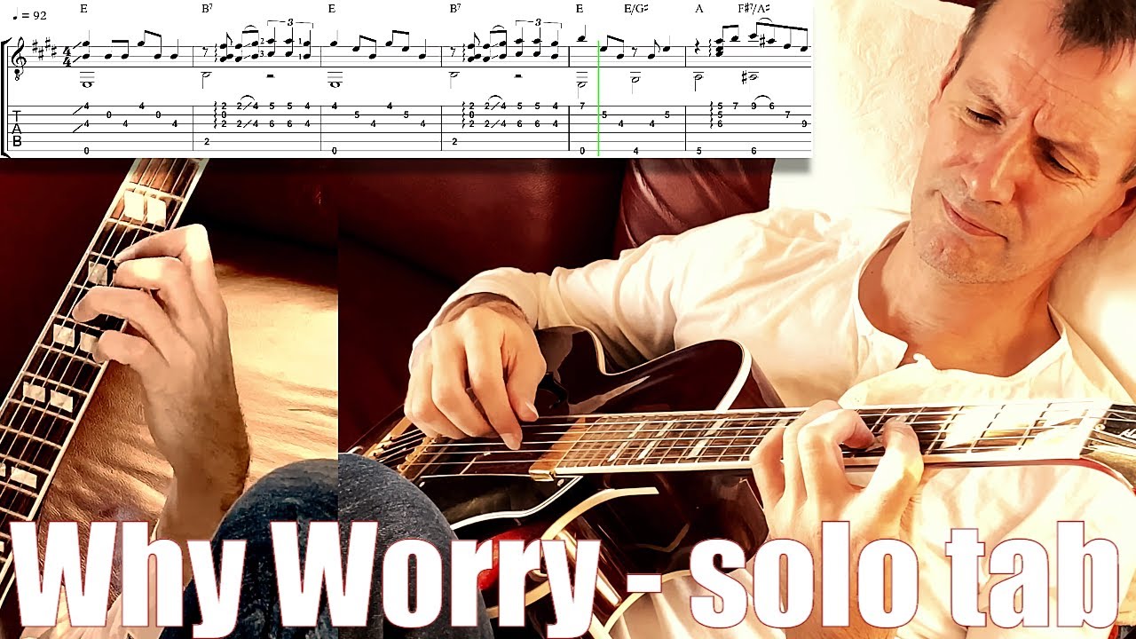 Why Worry guitar lesson tabs fingerstyle tutorial pdf
