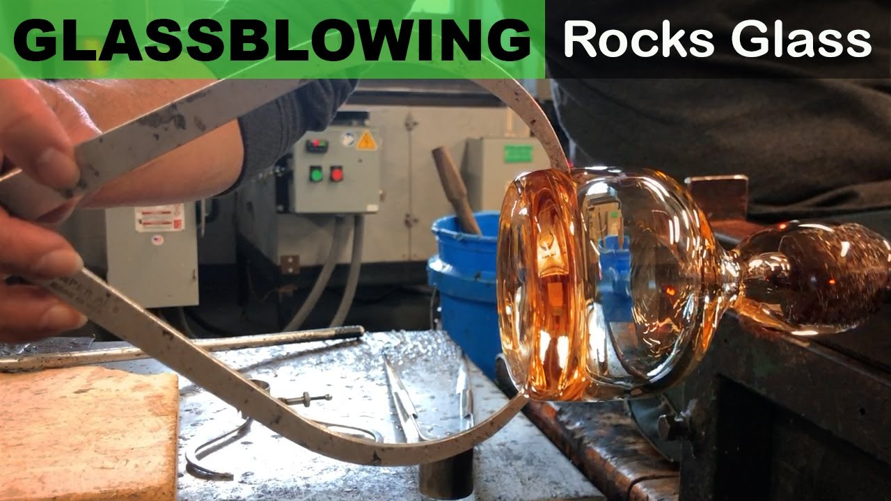 Glassblowing - Rocks Glass (Old-Fashioned or Lowball) - Hot Shop ASMR