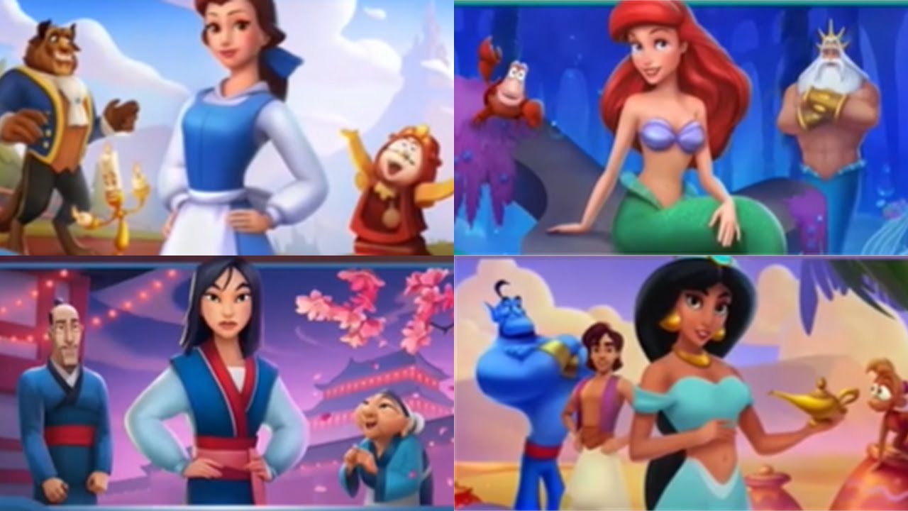 Jugamos con las princesas Mulan y Jasmine de Disney