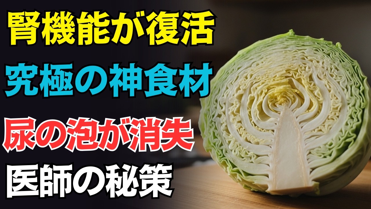 【即破壊の罠】キャベツと食べると腎機能を壊す食品３選｜６０代は絶対禁止【医師の結論】