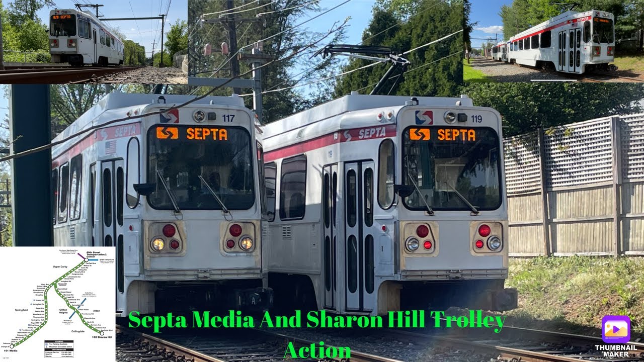Septa Media And Sharon hill Trolley Action