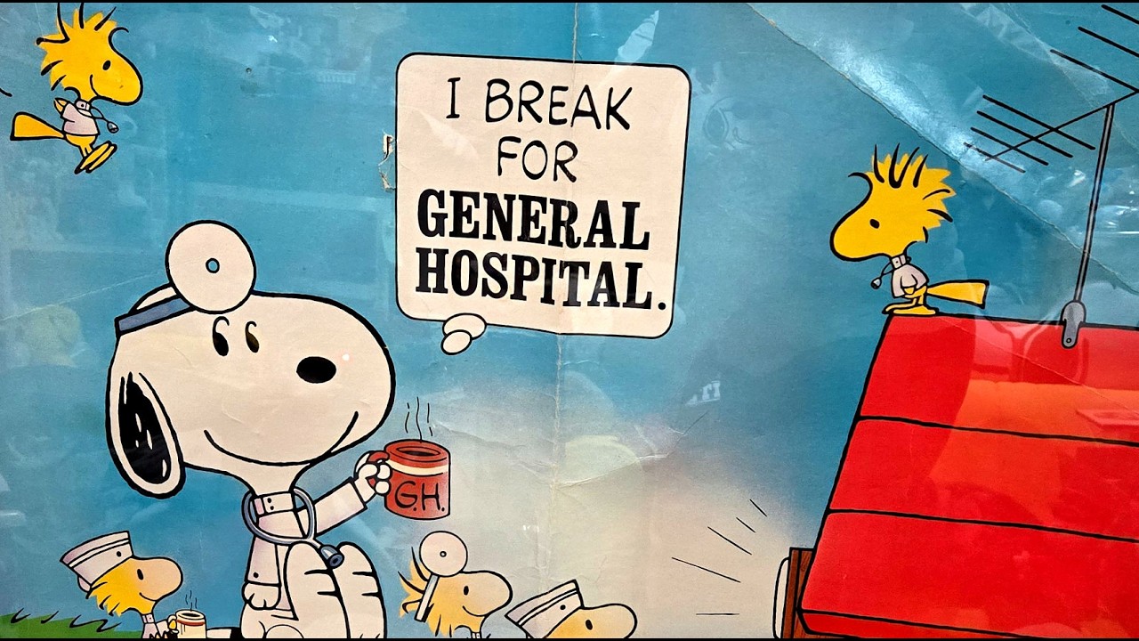 Постер «Снупи и больница общего профиля» от Hallmark — находки Снупи | CollectPeanuts.com