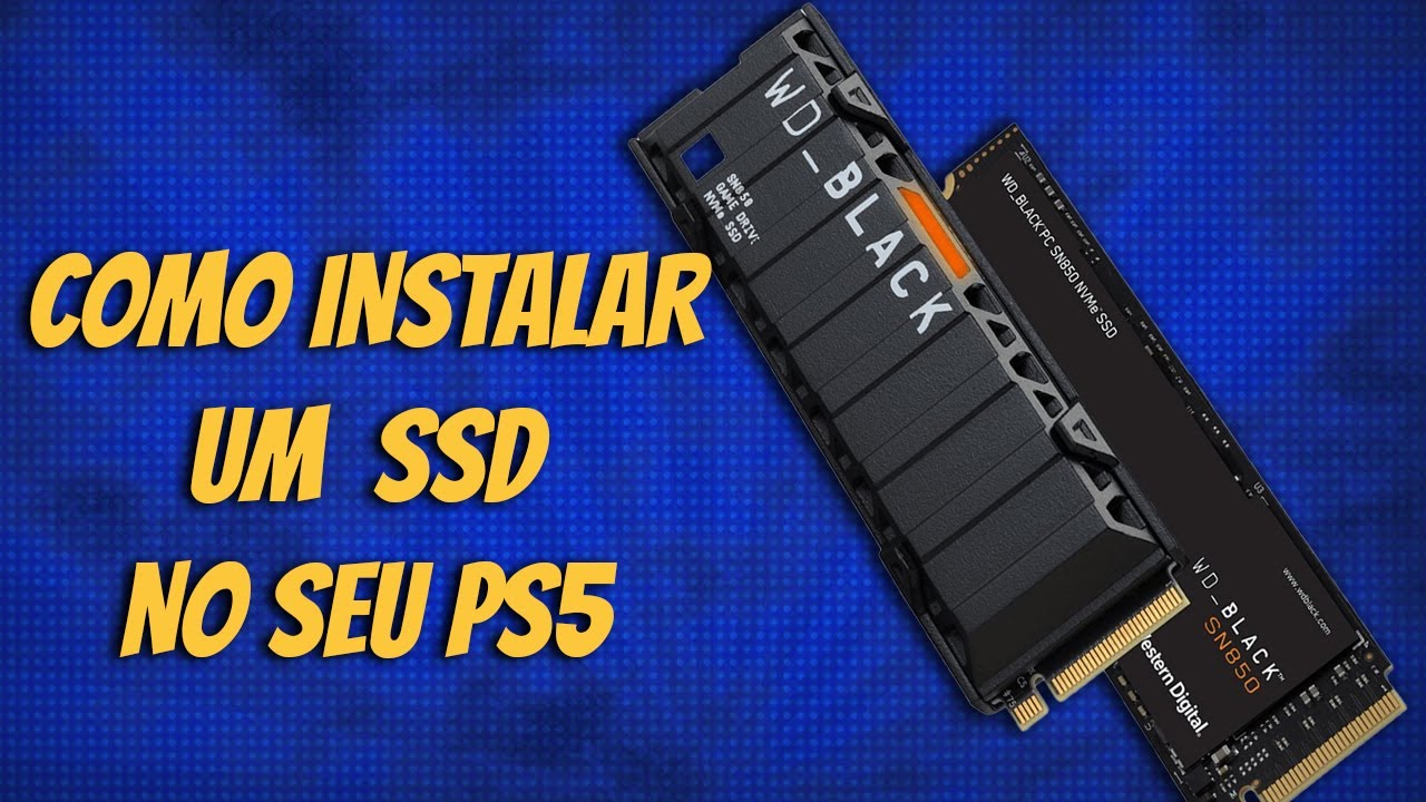 COMO INSTALAR SSD NO SEU PS5 + BENCHMARKS DE LOADING | USAMOS O WD_BLACK SN850 COM 7000MB/S