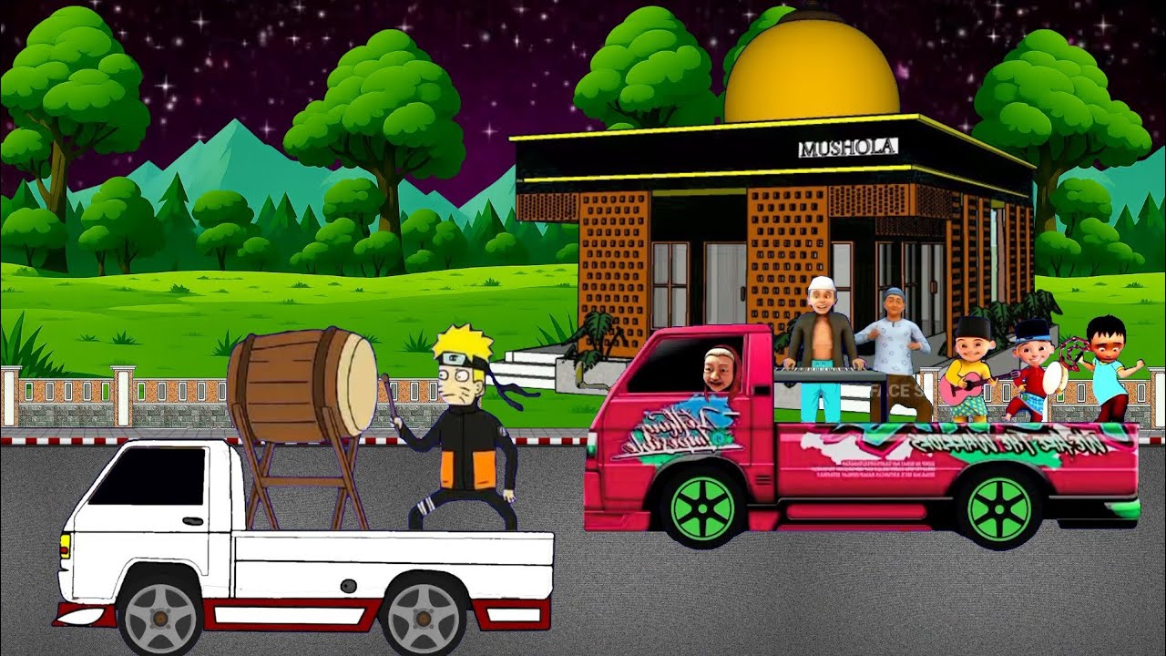 Animasi takbiran keliling Idul fitri 2026 pawai paling meriah dan termegah