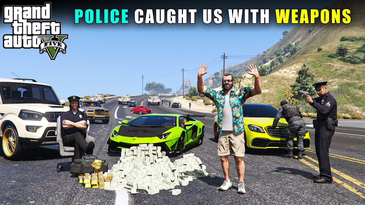 MICHAEL POOR TO RICH LIFE #3 | POLICE CAUGHT US WITH WEAPONS | GTA V GAMEPLAY