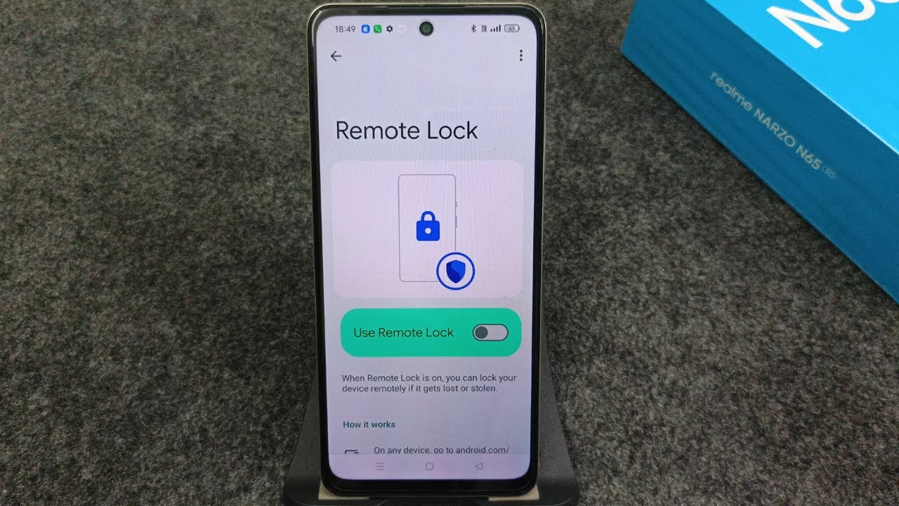 Realme NARZO N65 5G Me find my device Me remote lock Kaise delete Kare