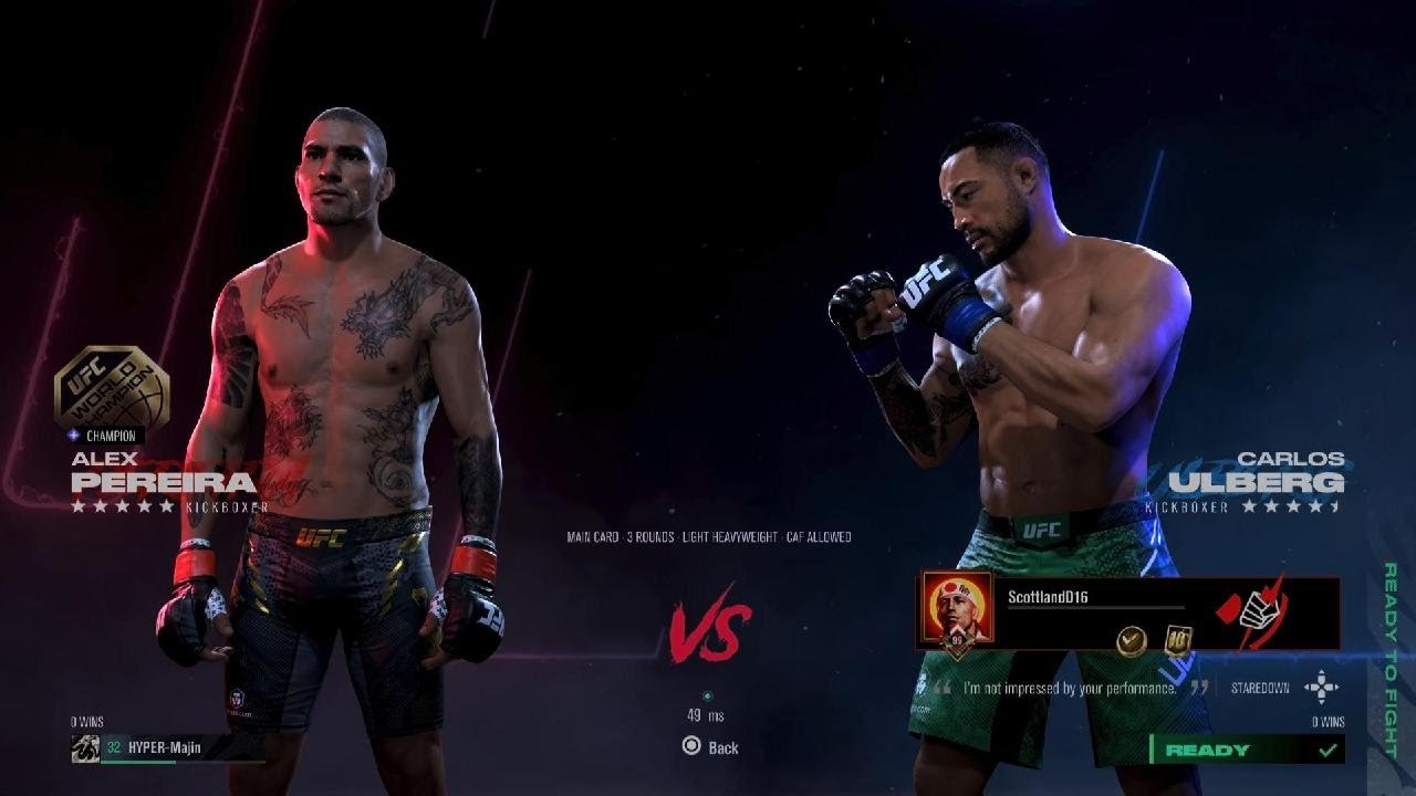 EA SPORTS UFC 5 Ulberg clean striking KO
