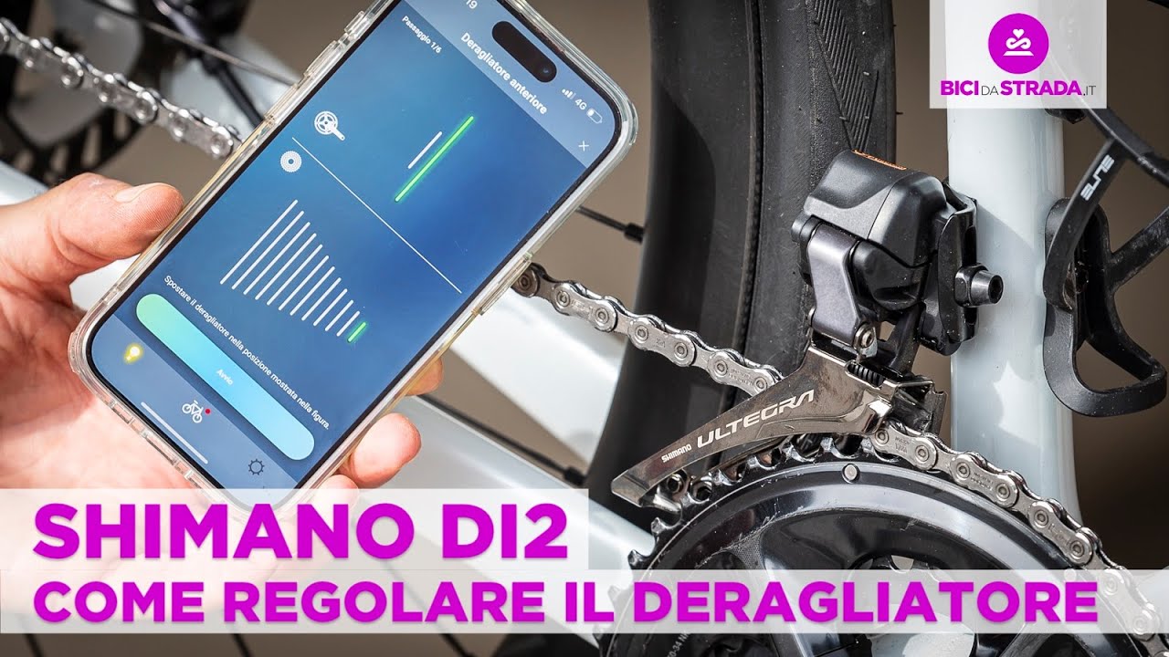 Come regolare il deragliatore dello Shimano Di2