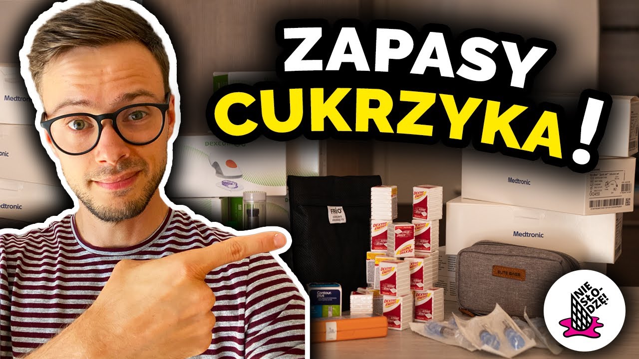 🏠 CO MAM W DOMU w związku z CUKRZYCĄ? Moje cukrzycowe ZAPASY i gadżety dla cukrzyków | Nie słodzę
