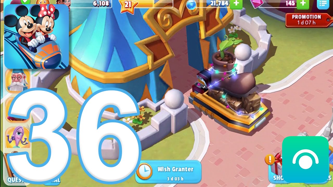 Disney Magic Kingdoms - Gameplay Walkthrough Part 36 - Level 21 (iOS, Android)