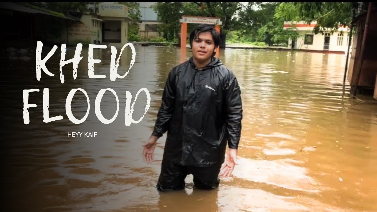 पावसाने वाढवली पुन्हा एकदा भीती | Flood 😱 || flood in my village | Khed Konkan - heyy Kaif