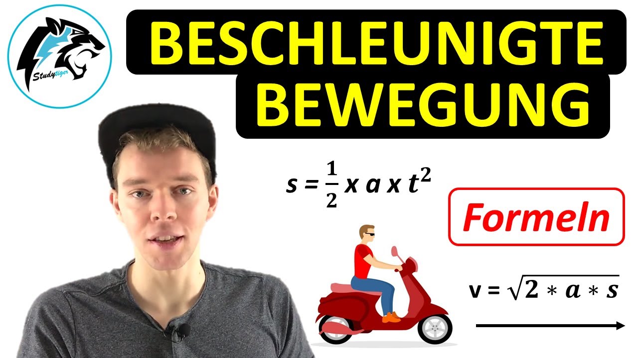 Alle FORMELN zur beschleunigten Bewegung | (Mit Beispielen)