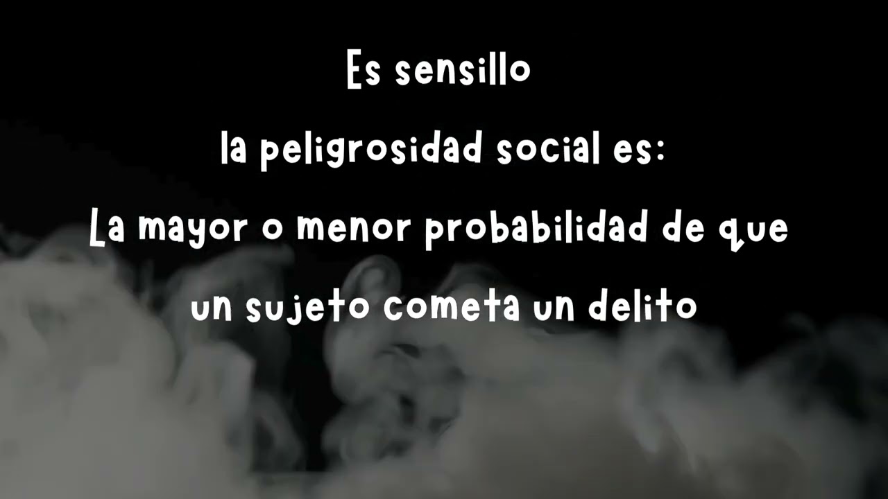 Sabes la diferencia entre peligrosidad social y peligrosidad criminal