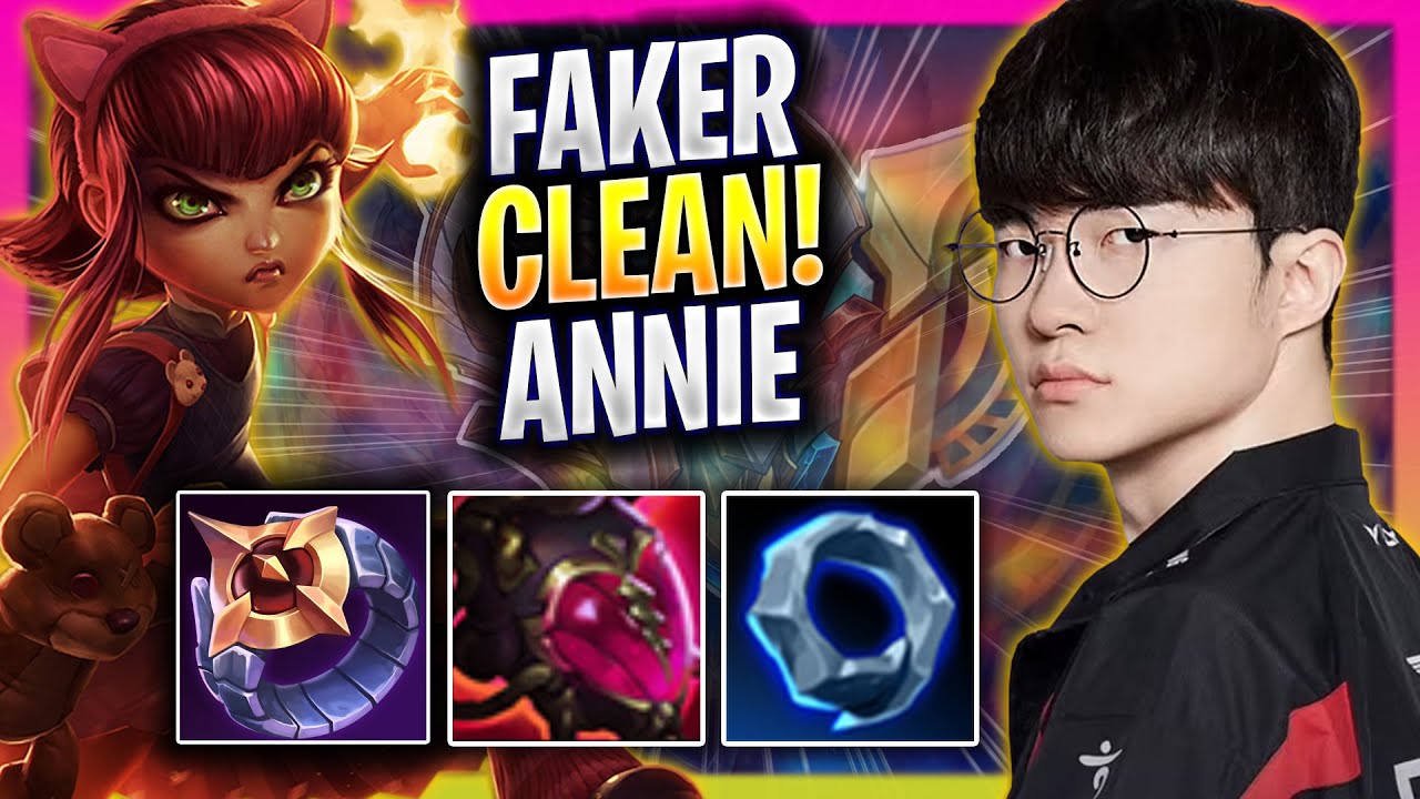 FAKER IS SO CLEAN WITH ANNIE! - T1 Faker Plays Annie MID vs Corki! | Season 2025