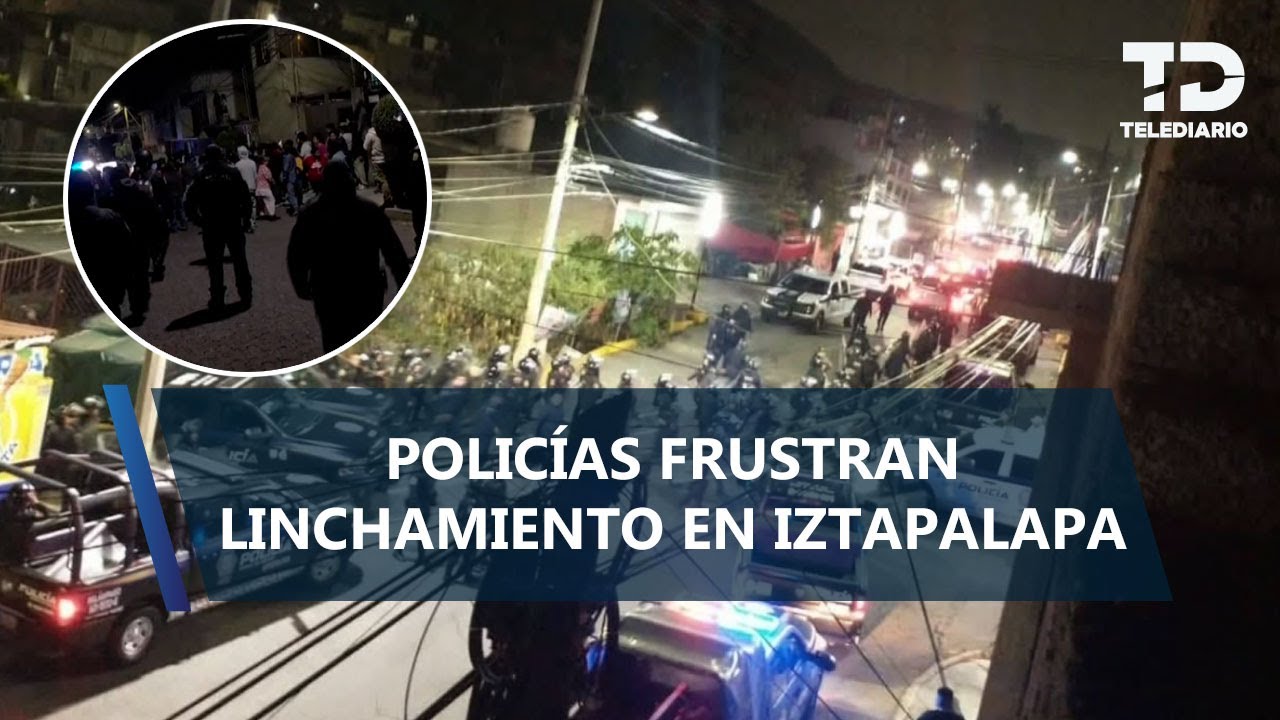 Jóvenes asaltan a un hombre en calles de Iztapalapa; grupo de 200 vecinos los interceptan y detienen