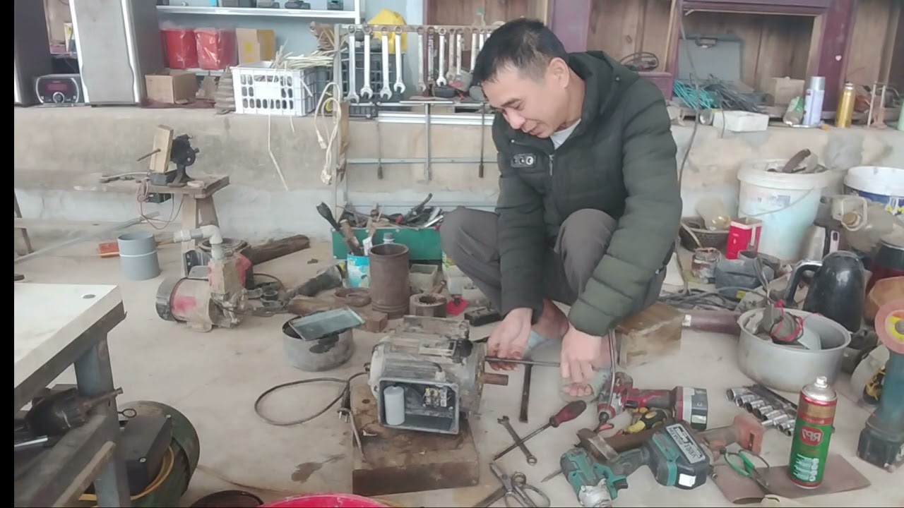 Thay bi cho mô tơ máy xay chuối 