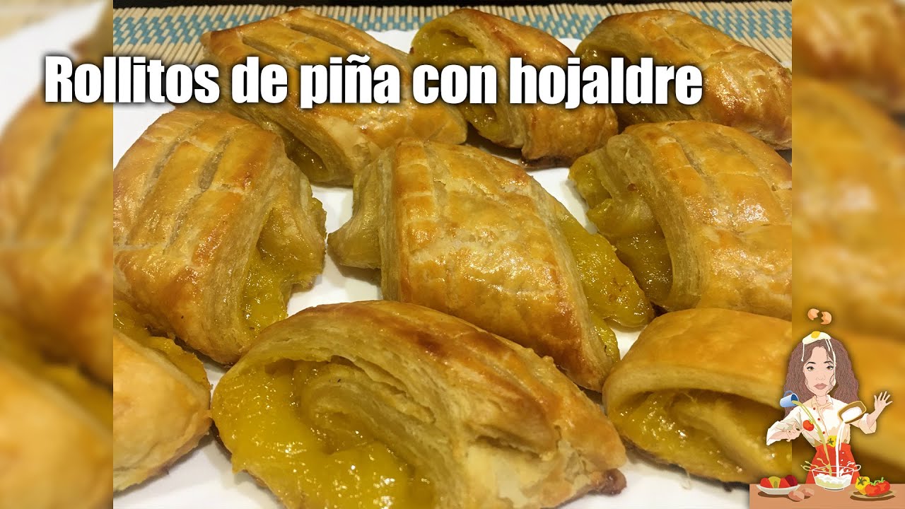 🍍ROLLITOS DE PIÑA CON HOJALDRE🍍