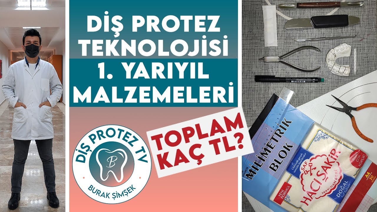 1. Yarıyılda Hangi Malzemeleri Aldım? Fiyatları nedir? | Diş Protez Teknolojisi