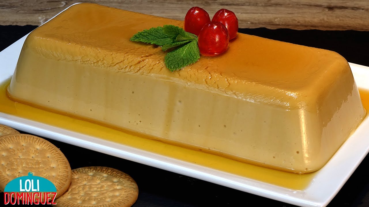 FLAN DE GALLETAS MARÍA FACIL, SIN GELATINA Y SIN HORNO - Loli Domínguez - Recetas paso a paso