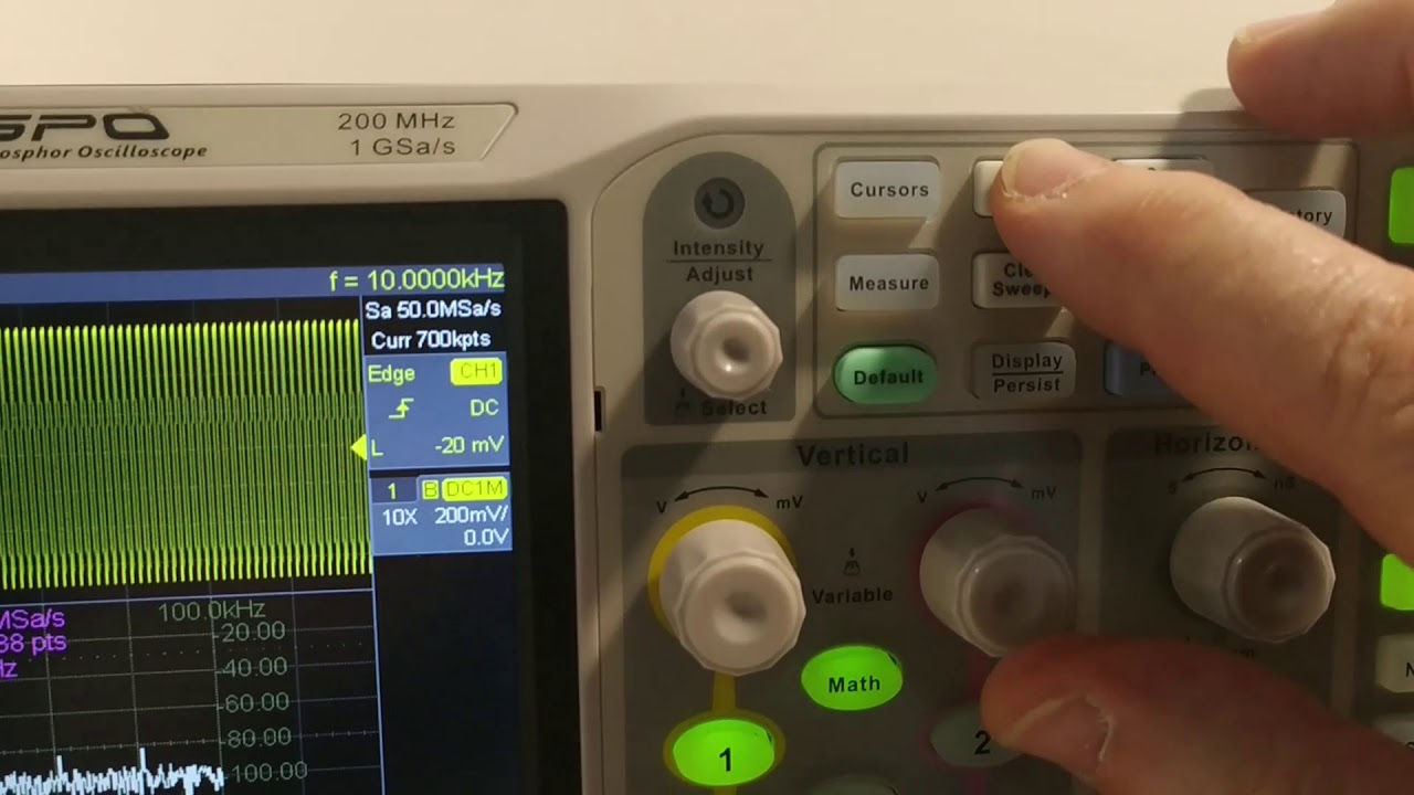 analisi di spettro FFT con oscilloscopi digitali SIGLENT