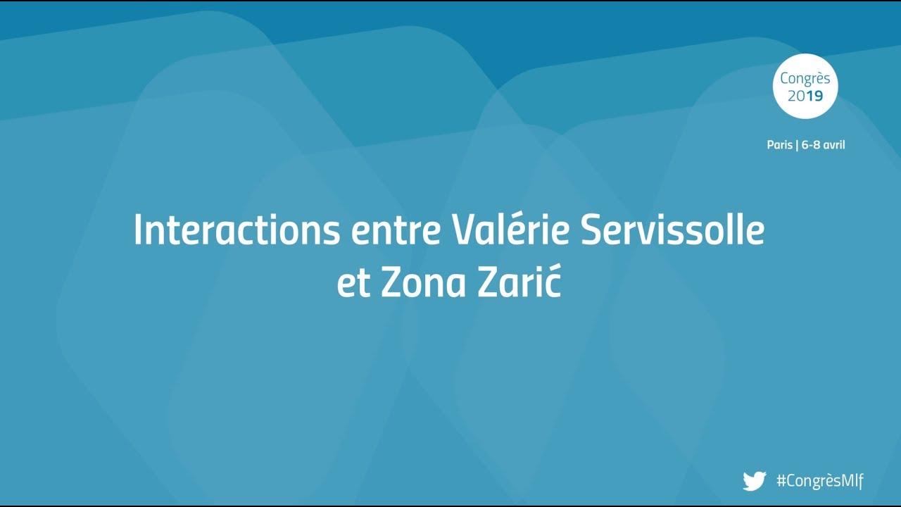#congr&egrave;sMlf Interactions entre Zona Zarić et Val&eacute;rie Servissolle