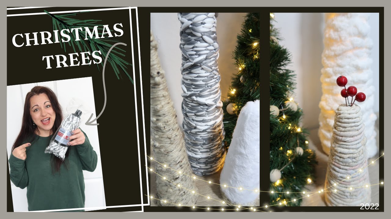 DIY CHRISTMAS TREES / 7 INEXPENSIVE AND SUPER EASY CONE TREES TO MAKE FOR CHRISTMAS