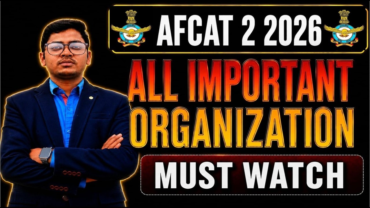 🔥 AFCAT 2 2026 | All Important Organizations in One Shot | afcat static gk  #afcat #cds #nda
