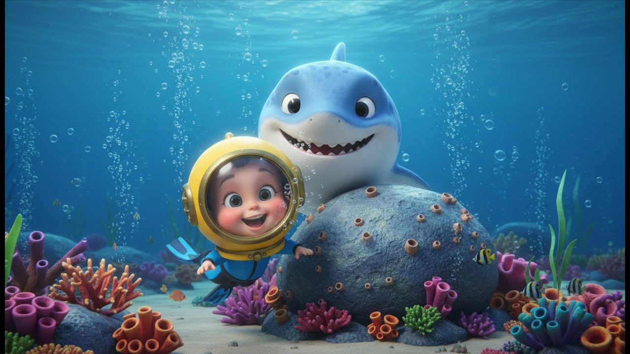 **Ocean Animal Hide and Seek Song for Kids** | Fun Nursery Rhymes & Baby Songs Teaching Sea
