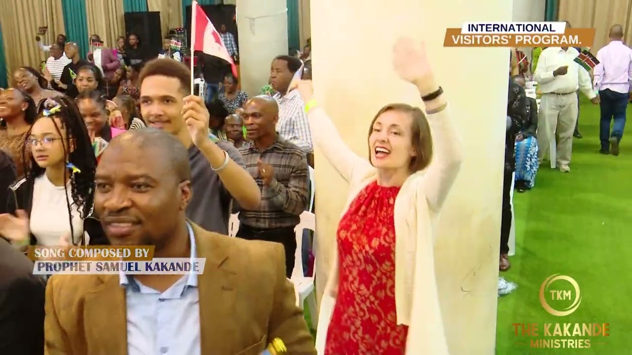 INTERNATIONAL VISITORS HAVING A ONE ON ONE PROPHETIC MOMENT WITH PROPHET KAKANDE