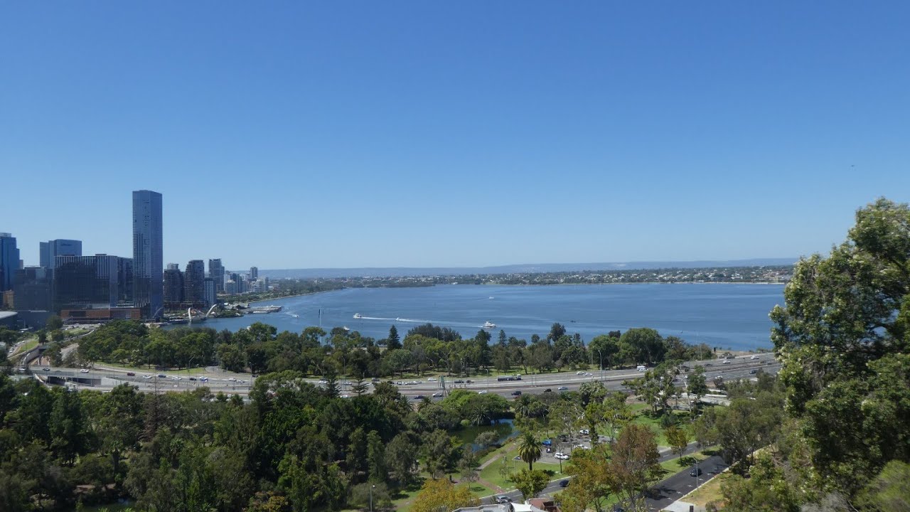 Burswood to South Perth and Perth, Western Australia - Swan River Cycle Ride - February 2025 - 4K