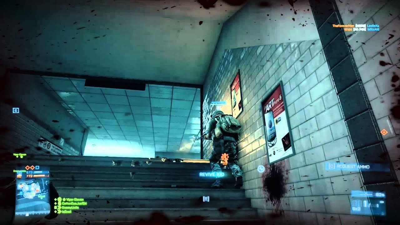 Battlefield 3 - Medic Gameplay on Operation Metro 47-27! (45k points!) long video!