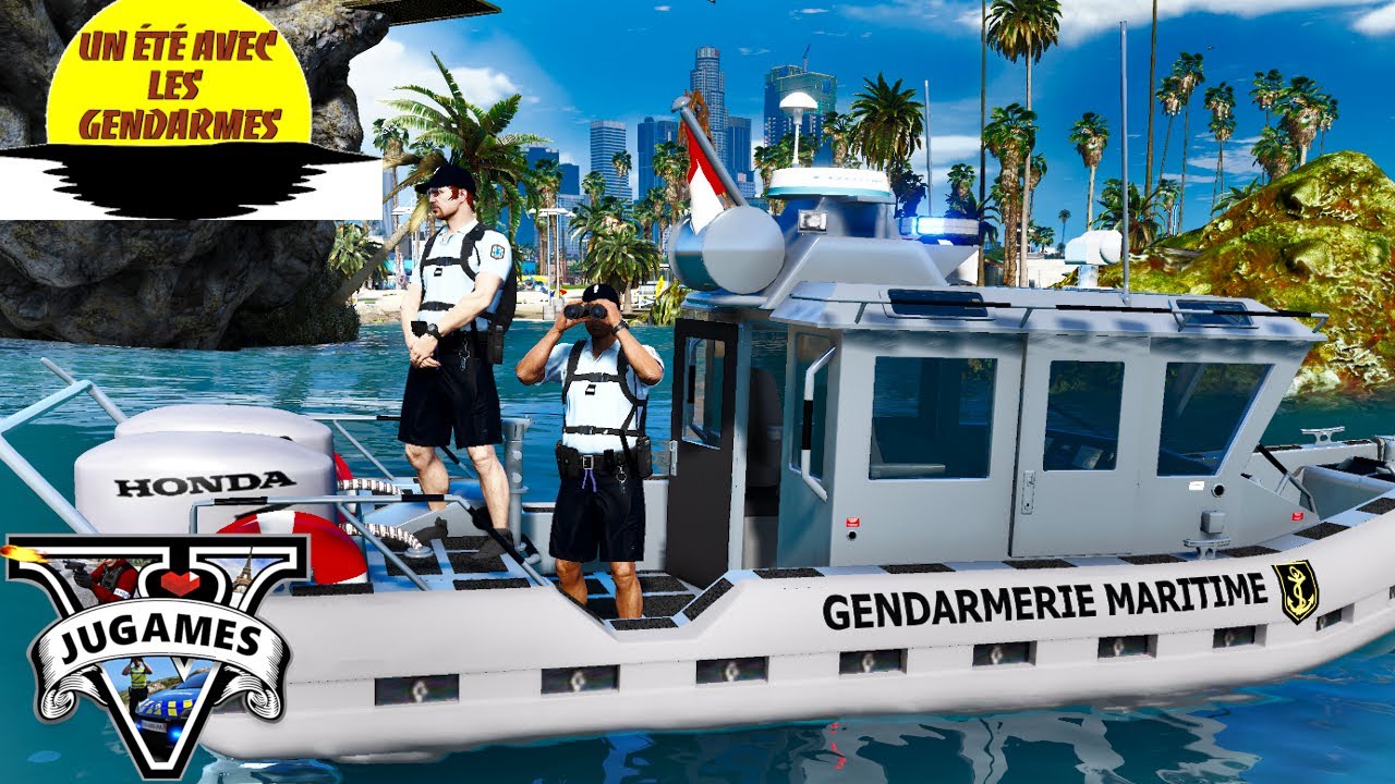 ☀️BRIGADE NAUTIQUE GENDARMERIE EN ACTION🏖[GTA 5 LSPDFR]