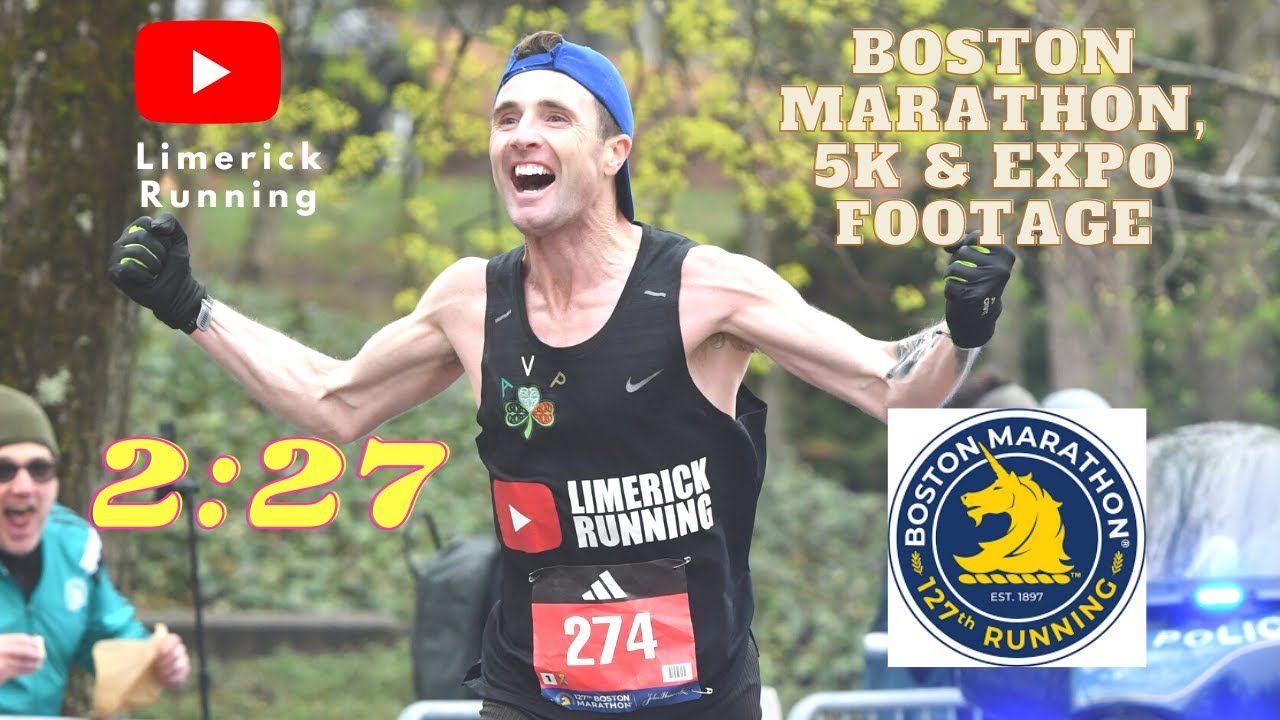 Boston Marathon, Expo & BAA 5k footage. 2:27 #Bostonmarathon #baa5k #limerickrunning