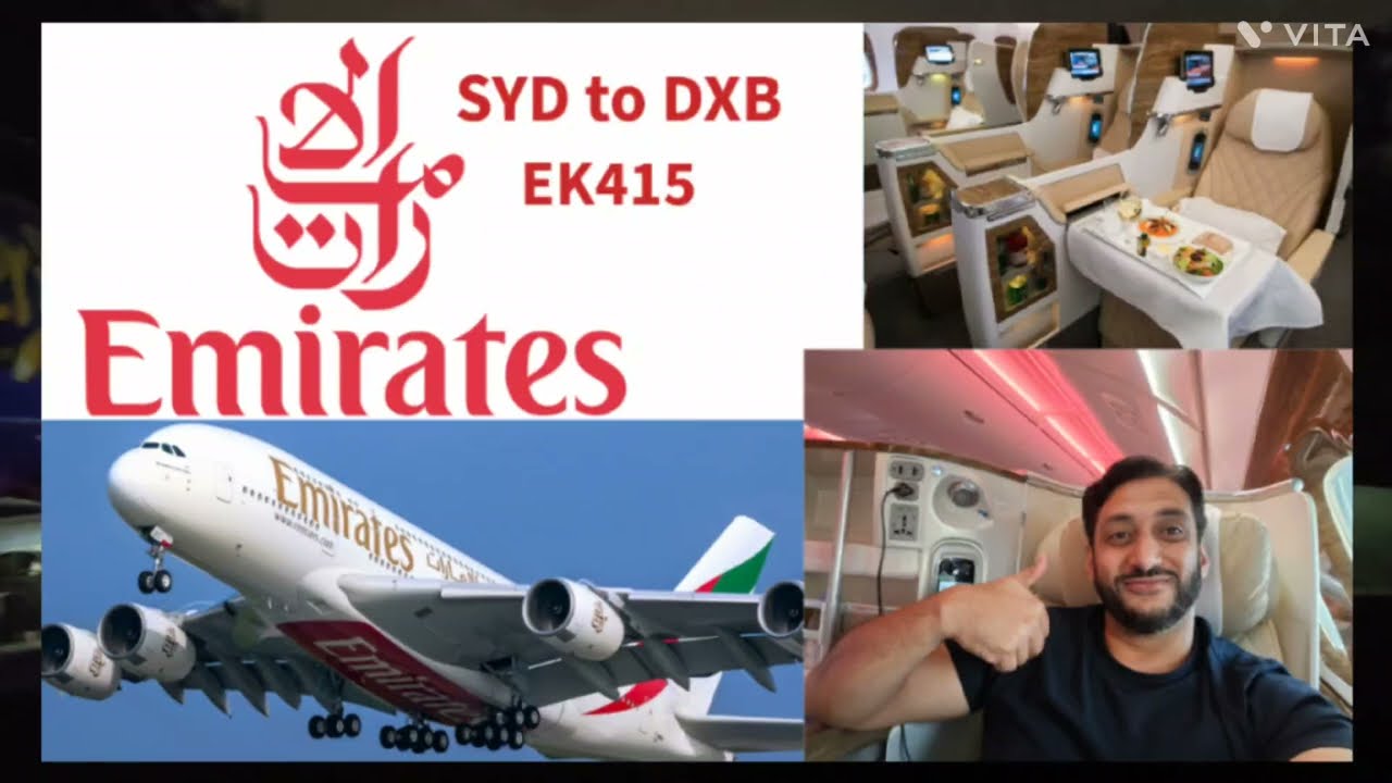 Trip Report - Sydney To Dubai Emirates Flight Ek 415 on Airbus  A 380 Business Class