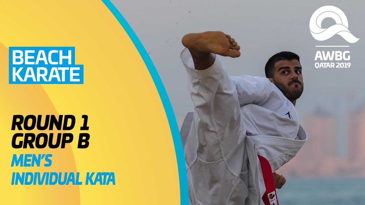 Karate - Men's Individual Kata | Round 1 - Group B | ANOC World Beach Games Qatar 2019 | Full Length