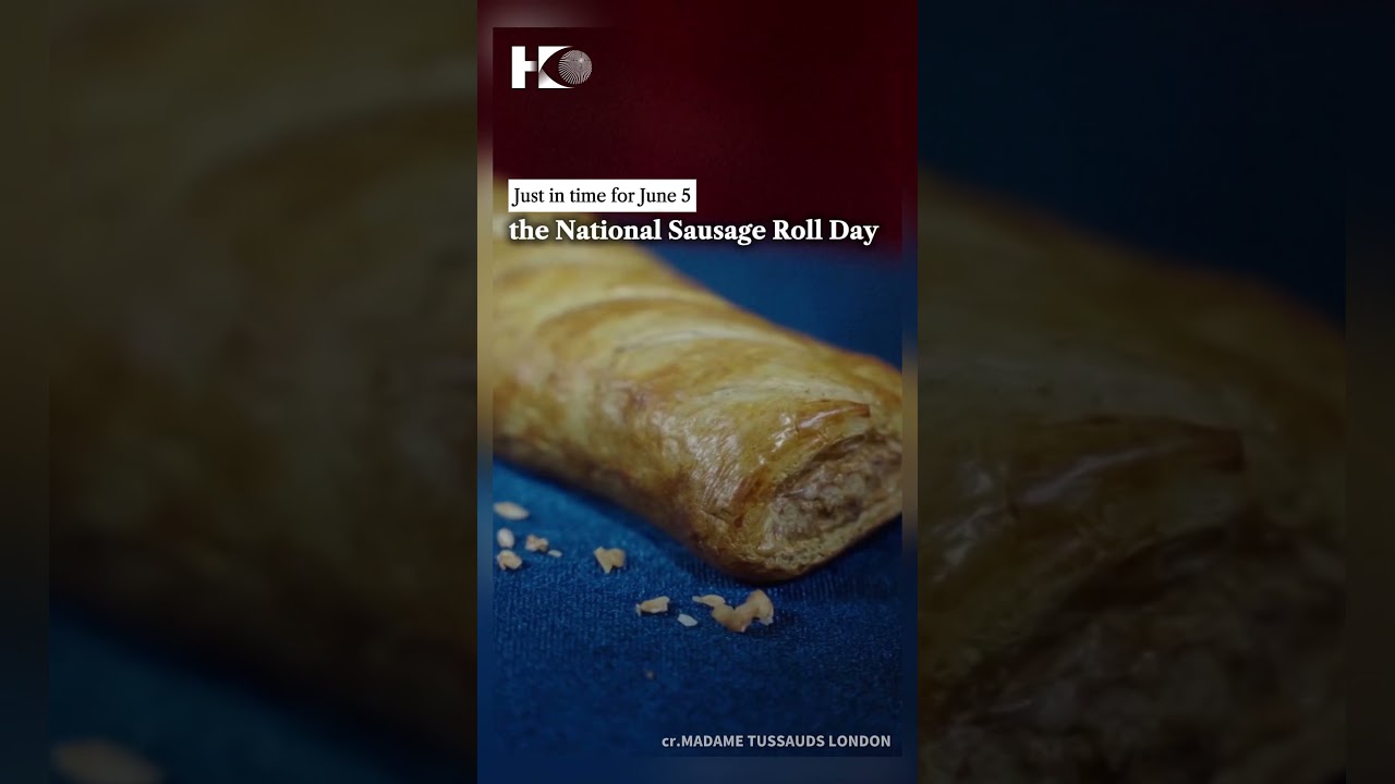 Madame Tussauds immortalises Greggs sausage roll in wax for National Sausage Roll Day.