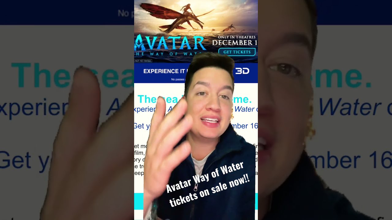 Avatar Way of Water - Tickets on Sale NOW! #shorts