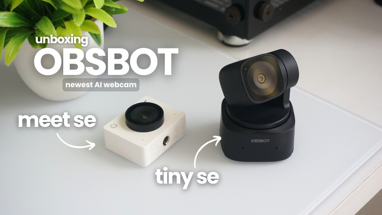 OBSBOT Tiny SE & Meet SE unboxing | newest AI webcam for your setup!!