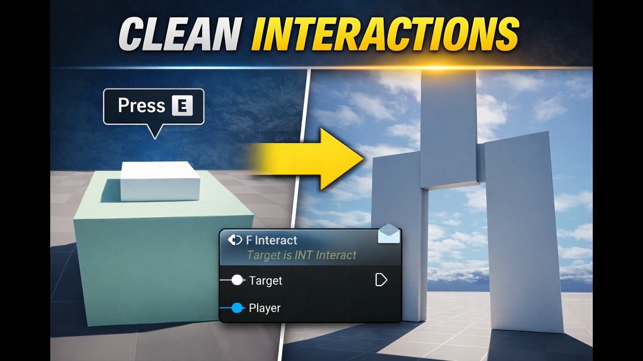 Build a Clean Interaction System in Unreal Engine 5 (Blueprint Interface Tutorial)
