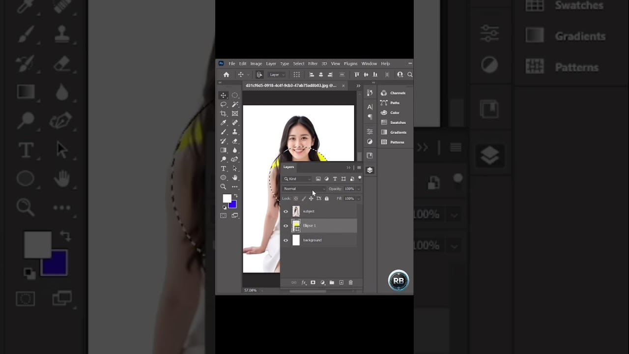 How to clipping a photo in any shape - method 2
